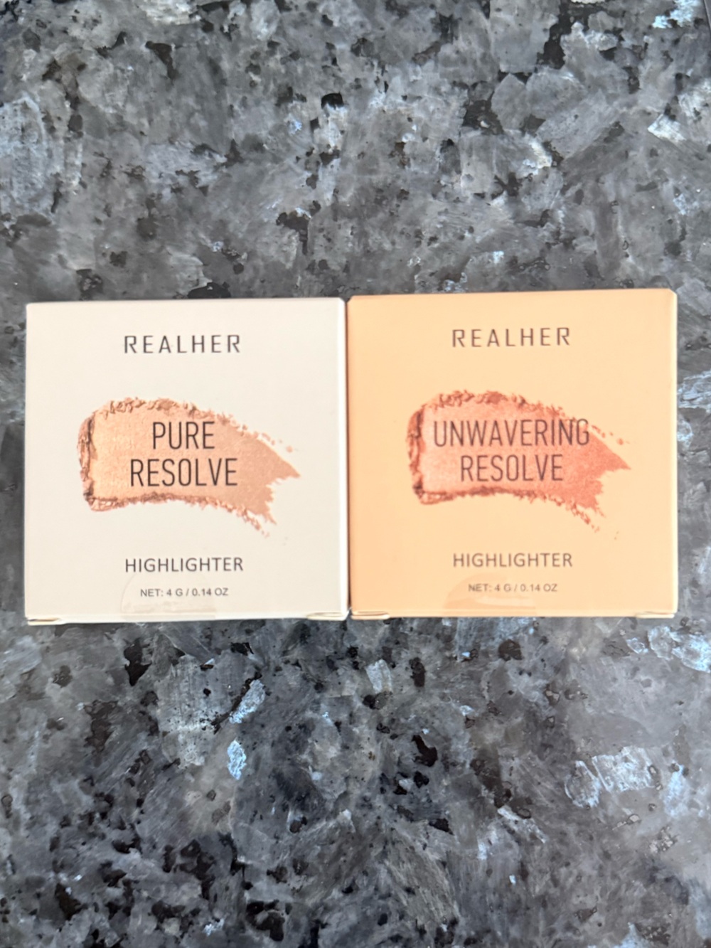 RealHer Highlighter Duo in Champagne Pearl and Peach/Bronze MSRP: $48
